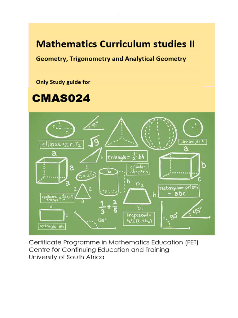 Mathematics Education Study Guide | PDF | Geometry | Mathematics