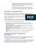 What Is A Term Paper Proposal