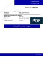 Comprobante: Detalle de Las Obligaciones Pagadas