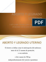 Aborto y Legrado Uterino