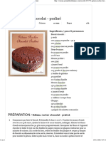 Journal Des Femmes - Gâteau Rocher Chocolat - Praliné