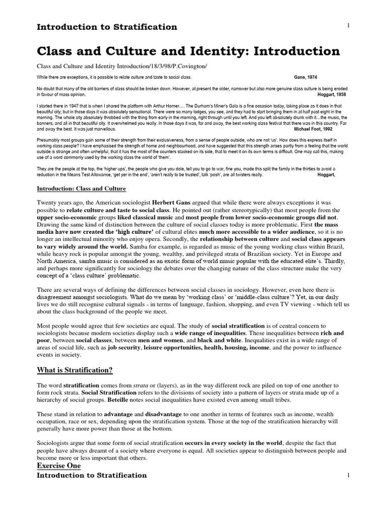 Understanding Social Stratification | PDF | Caste | Social Stratification