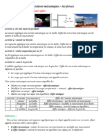 Les Actions Mécaniques Cours 11