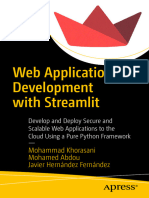 Web Application Development Streamlit