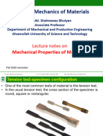 ME 2201-Lecture 4 (Mechanical Properties of Material)