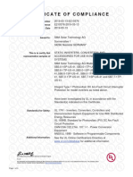 5.-Certificado de Inversor Sma 7KW