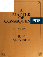 A Matter Consequences: Bor. Skinner