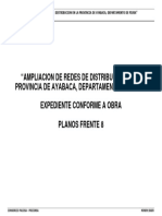 "Ampliacion de Redes de Distribucion en La Provincia de Ayabaca, Departamento de Piura" Expediente Conforme A Obra Planos Frente 8