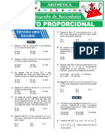 Reparto Proporcional para Segundo Grado de Secundaria