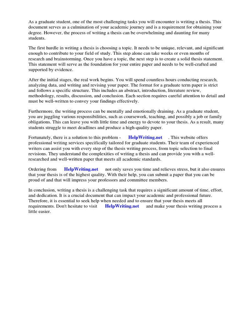 Graduate Term Paper Format | PDF | Apa Style | Academic Publishing