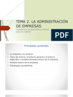 Tema 2 - La Administración de Empresas (Final)