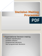 Decision Making Processes