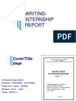 Ex - WRITING GRADUATION INTERNSHIP REPORT