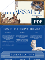 Copie A Designului White and Blue Greco-Roman Renaissance Art Presentation