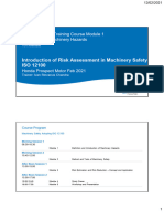 Module 1-Introduction of Risk Assessment in Safety of Machinery - ISO 12100 Rev.1