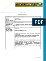 GUIA DE TRABAJO ÁREA Matematica grado 1