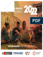 Memoria Anual Del PRONABEC 2022 La Educación Transforma Vidas