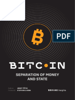 Bitcoin, Separation of Money and State