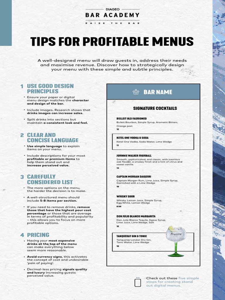 Perfect Drink Menu | PDF | Lime (Fruit)