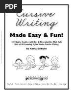 Download Easy and Fun Cursive Writing by LANY SN71536406 doc pdf