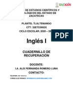 Workbook 1 English I