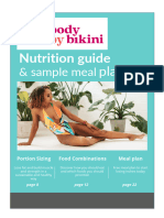 Body by Bikini FREE Nutrition Guide and Sample Meal Plan