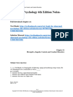 Abnormal Psychology 6Th Edition Nolen Hoeksema Test Bank Full Chapter PDF