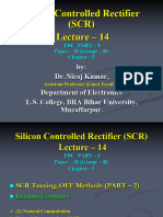 Silicon Controlled Rectifier (SCR) Lecture - 14