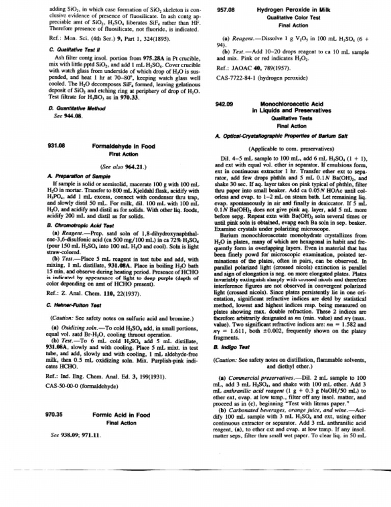 AOAC METHODS OF FOOD ANALYSIS PDF visual data 6