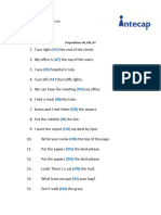 Prepositions Exercise A1 2