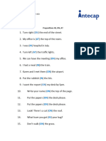 prepositions exercise  A1 2