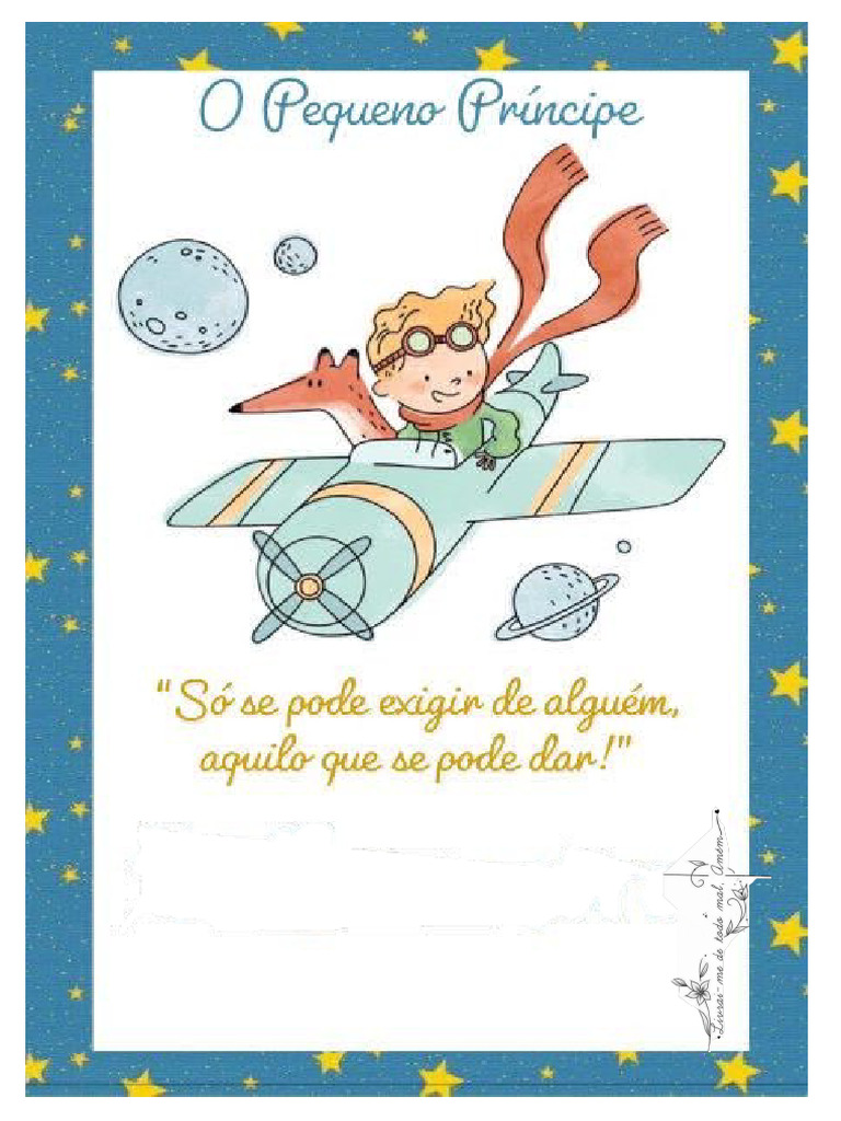 capa do pequeno principe | PDF