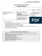 Evaluación Síntesis Ciencias Naturales Ii