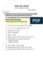 Ix May Test 1 Maths (2023) .8ec58af