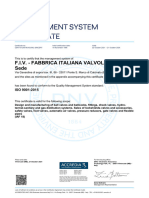 Certificado Fiv Iso 9001 2022