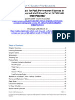 Peak Performance Success in College and Beyond 9Th Edition Ferrett Solutions Manual Full Chapter PDF
