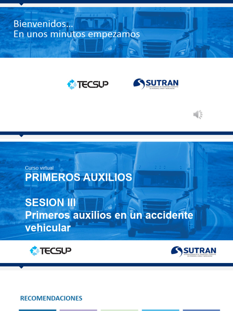 Sesión 3 TECSUP | PDF | Primeros auxilios | Rodilla