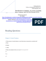 Solution Manual For Introduction To Statistics An Active Learning Approach 2Nd Edition Carlson 148337873X 978148337873 Full Chapter PDF