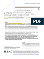 Desarrollo de Nanopartículas Lipídicas Cargadas Con Arnip de Epha2 Y Combinación Con Un Pequeño