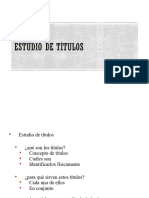 Estudio de Titulos