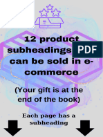 12 Product Subheadings That Can Be Sold in E-Commerce