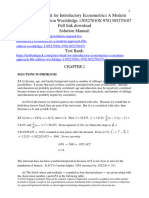 Solution Manual For Introductory Econometrics A Modern Approach 6Th Edition Wooldridge 130527010X 9781305270107 Full Chapter PDF
