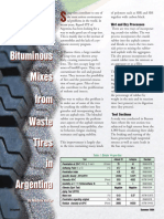 Crumb Rubber Mixes From Waste Tires