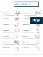 Farm Animals Whats This Do You Like Worksheet Templates Layouts - 101662