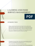 Catering and Food Service Management - Report