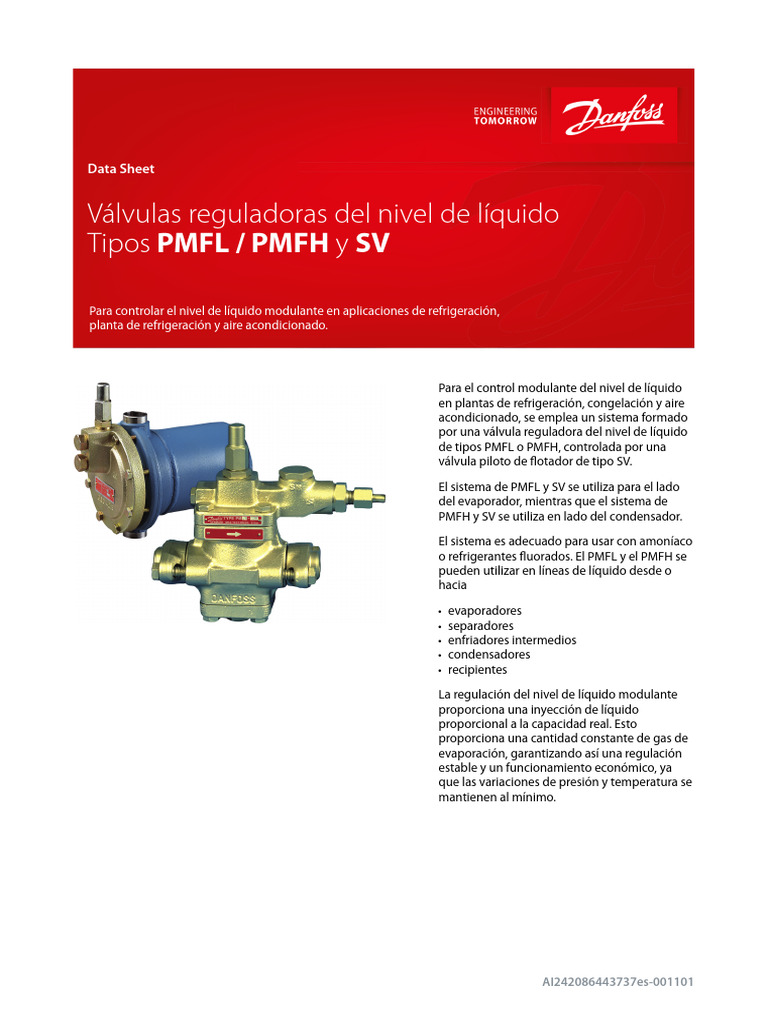 Valvulas Reguladoras de Nivel de Liquidos Tipo PMFL PMFH SV | PDF ...