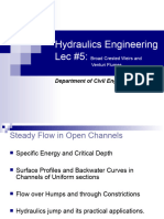 Hydraulics Engineering - Lec - 5