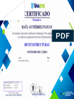 Certificado - Revit Estructuras