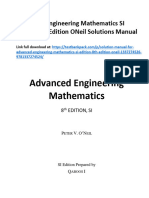 Advanced Engineering Mathematics Si Edition 8Th Edition Oneil Solutions Manual Full Chapter PDF