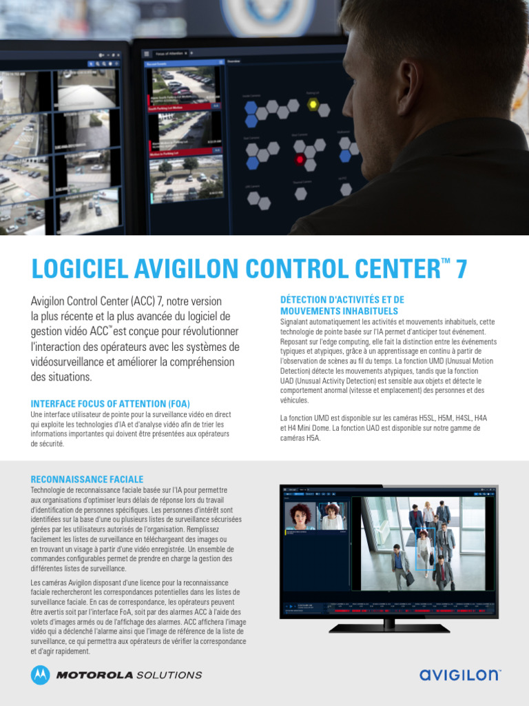 Avigilon Control Center Software 7 Flyer FR FR | PDF | Surveillance ...
